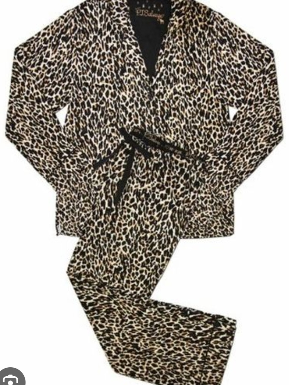 P.J. Salvage Leopard Print Button Down Pajama Set